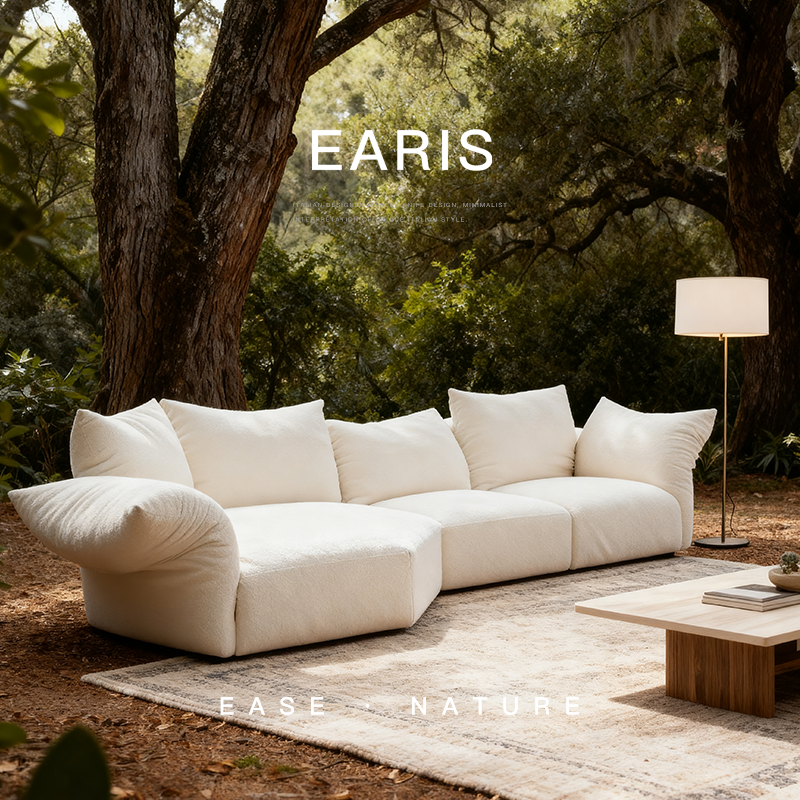 已夏系列奶油风花瓣沙发意式极简创意异形模块沙发转角布艺沙发,住宅家具,布艺沙发,淘宝优惠券,粉丝福利购,淘宝优惠卷