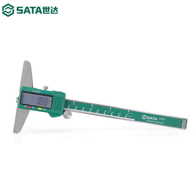 世达数显深度尺高精度深度电子游标卡尺测量工具0-150/200/300mm
