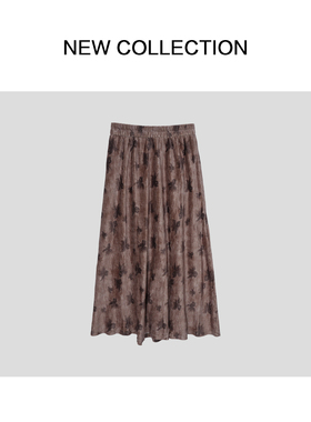 【一一专享】 复古优雅高腰格子半身裙 E3F58013