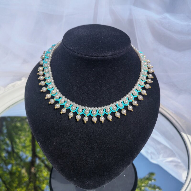 绛尾儿 流苏米珠璎珞 坦领汉服配饰新中式颈饰古风淡水珍珠项链女,饰品/流行首饰/时尚饰品新,项链,淘宝优惠券,粉丝福利购,淘宝优惠卷