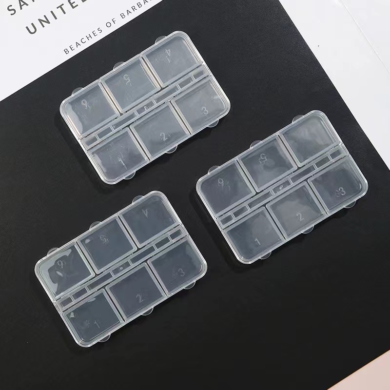6格透明塑料收纳盒珠饰品盒