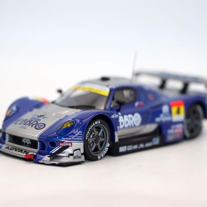 EBBRO 1/43合金车 VEMAC 350R SUPER GT300 斯巴鲁赛车模型摆件