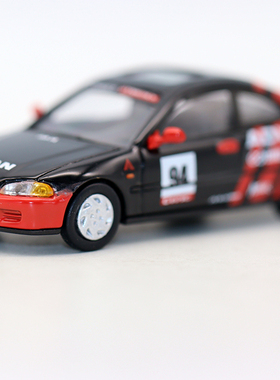Para64 合金 1 64 Civic EJ1 1995本田思域跑车赛车ADVAN模型玩具