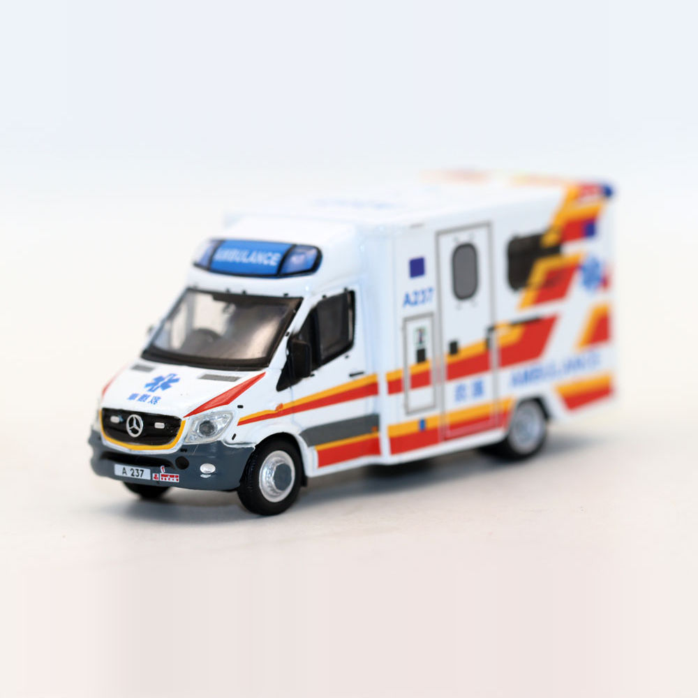 Tiny 162微影玩具1:76奔驰斯宾特救护车FSD香港救援车模型A237