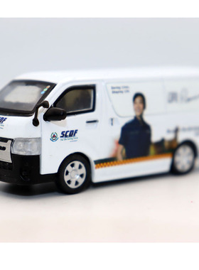 ERA Car 合金车1 64 Hiace海狮SCDF Minibus 面包车模型合金摆件