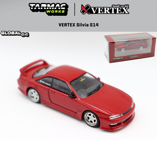 TW 1 64 Vertex Silvia S14日产尼桑跑车合金汽车模型经典摆件