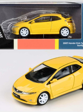 Para64合金车 1 64 Civic Type R 思域FN2汽车模型玩具摆件