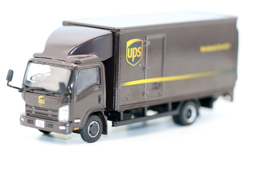 TINY 137 微影1/76铃木ISUZU 五十铃N卡车 UPS快递运输车模型合金