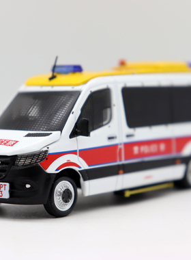 ERA 1/64 奔驰 Sprinter香港HK PEU冲锋车机场警车合金模型收藏