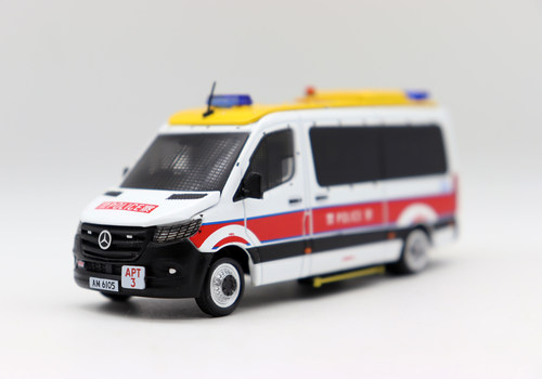 ERA 1/64 奔驰 Sprinter香港HK PEU冲锋车机场警车合金模型收藏