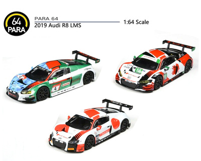 合金1/64奥迪R8LMS赛车模型摆件