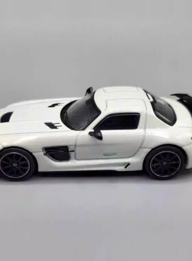 TW 1 64合金 奔c驰SLS AMG 黑色系列跑车模型 仿真玩具车礼品收藏