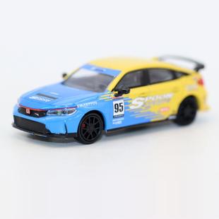 Para64合金车1 64 Civic FL5 Type R 本田思域赛车模型玩具摆件