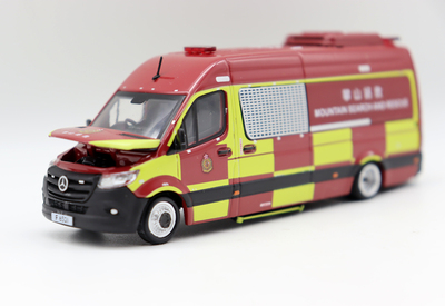 合金1/64香港消防警车模型合金