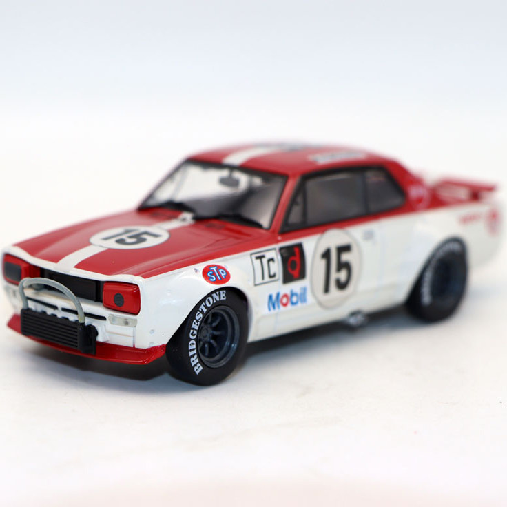 EBBRO 1/43 Skyline GT-R KPGC10 赛车模型仿真合金车玩具车摆件