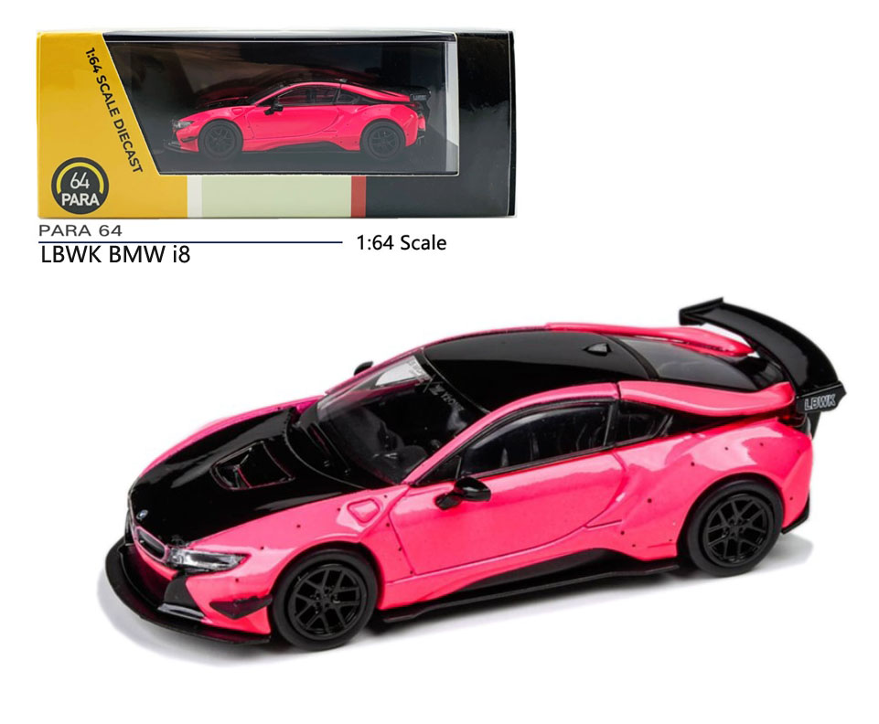 1/64宝马i8LBWK宽体跑车模型