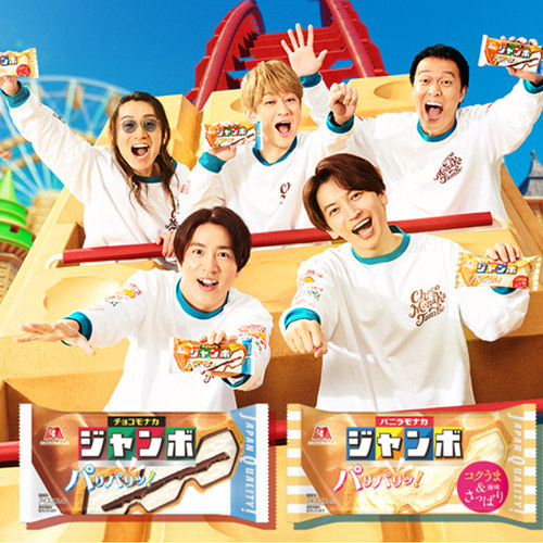 日本进口森永巧克力香草冰淇淋