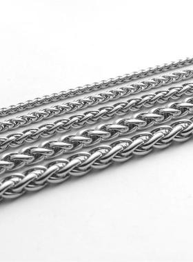 男士项链不锈钢链条diy饰品配件钛钢欧美热销龙骨链女生吊坠爆款