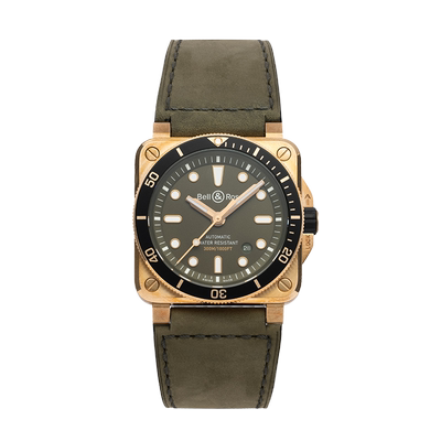 BellRoss中国限定版绿青铜潜水表