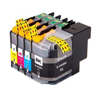 近墨者 适用兄弟LC669打印机墨盒 墨盒 brother MFC-J2320 J2720一体机港版带芯片LC665XL大容量墨盒 亚太区