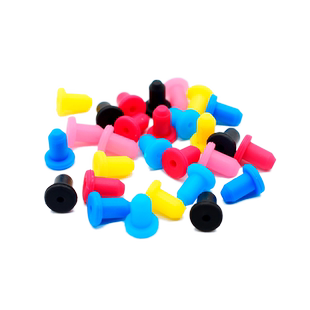 近墨者 连供配件 填充墨盒密封胶塞 连喷墨盒密封塞 惠普墨盒堵塞 彩尾巴塞 连供墨盒气孔塞 2MM 4MM实心塞