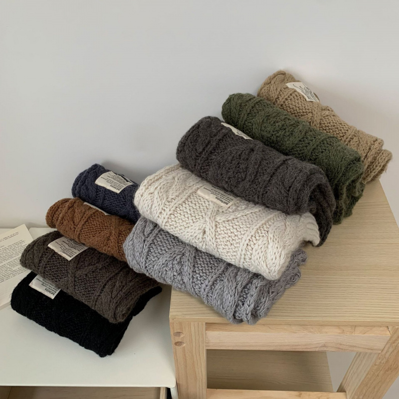 St精品韩国订单款纯色麻花好看针