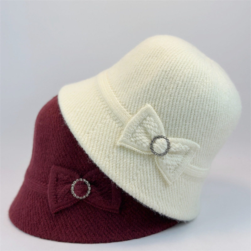 秋冬高级感羊毛渔夫帽女韩版时尚蝴蝶结盆帽百搭显脸小保暖水桶帽,服饰配件/皮带/帽子/围巾,帽子,淘宝优惠券,粉丝福利购,淘宝优惠卷