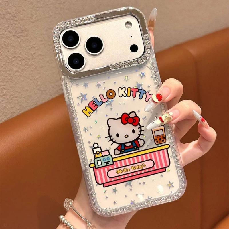 可爱奶茶店Kitty猫适用苹果17Pro