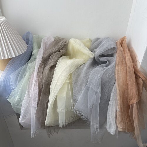 Maito风~早春新款温柔风网纱围巾