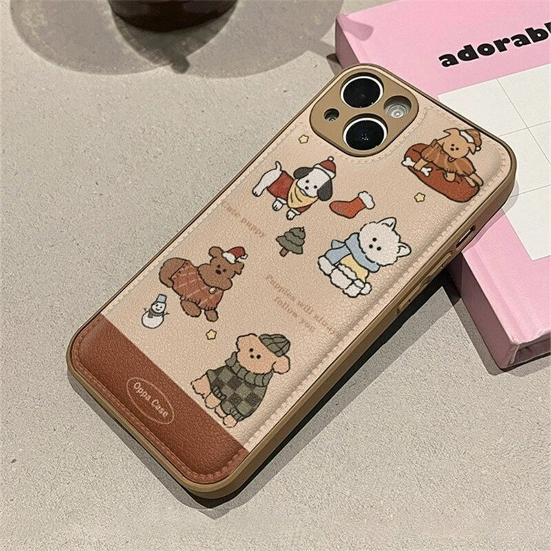 可爱秋冬毛衣小狗适用苹果17Prom