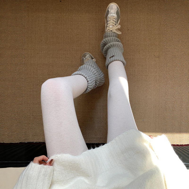 纯色打底裤女外穿秋季2025新款格雷系穿搭配裙子不掉档踩脚连裤袜