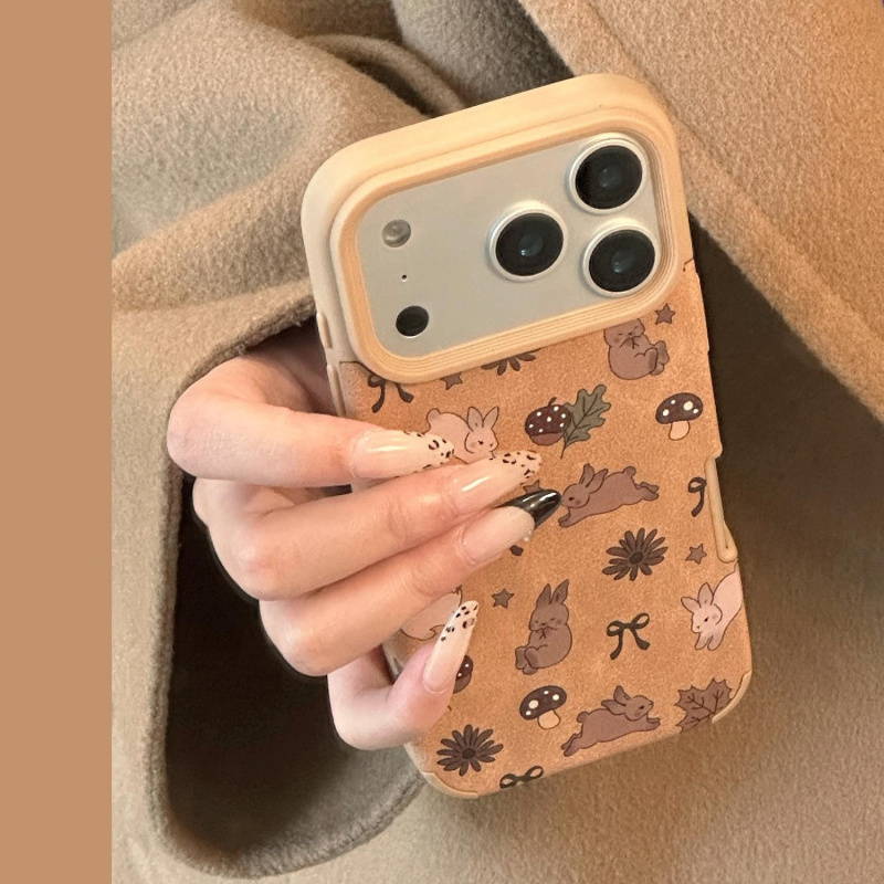 秋冬枫叶兔子适用苹果17Promax手