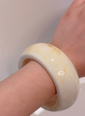 欧美跨境夸张ins风不规则树脂宽