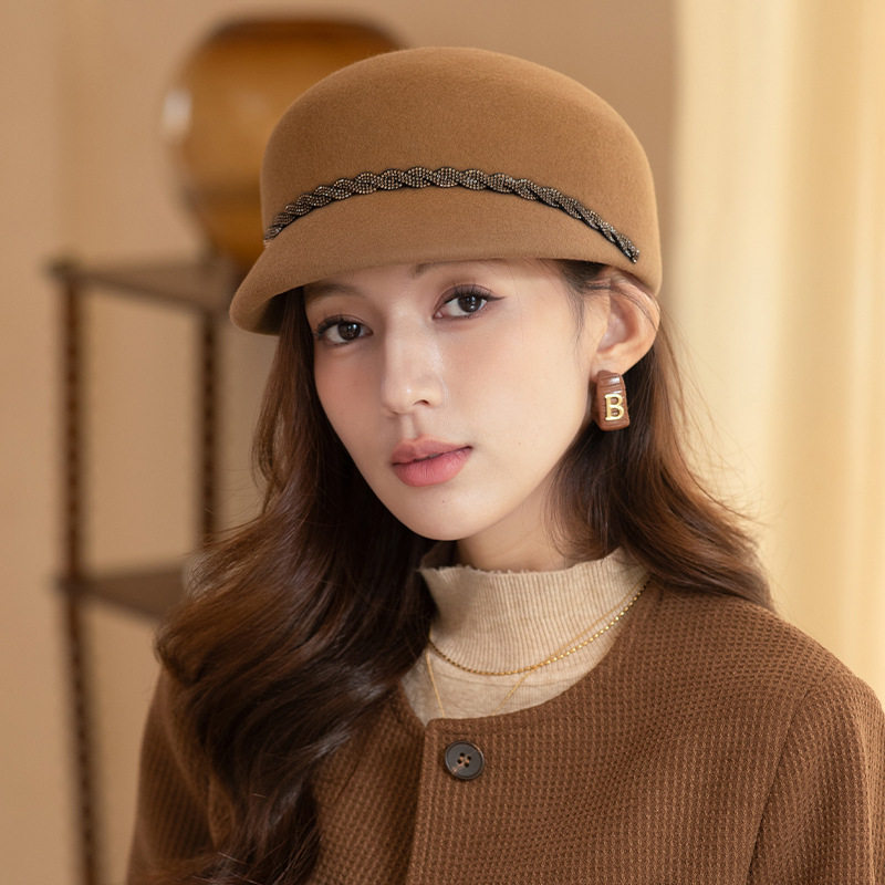 羊毛鸭舌帽子女款秋冬2024新款报童帽复古八角帽女时尚百搭马术帽,童装/婴儿装/亲子装,帽子,淘宝优惠券,粉丝福利购,淘宝优惠卷