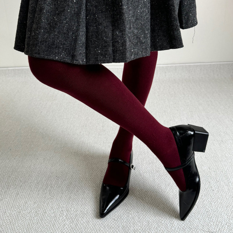 秋冬平板羊毛糯米裤袜自发热保暖显瘦高弹力加绒直角跟打底连裤袜