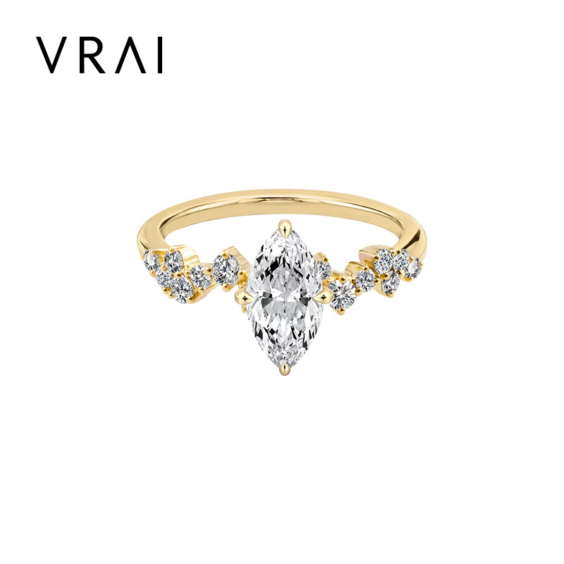 VRAI芮爱 【现货】梵高星月马眼尾戒 线下同款 结婚求婚节日礼物