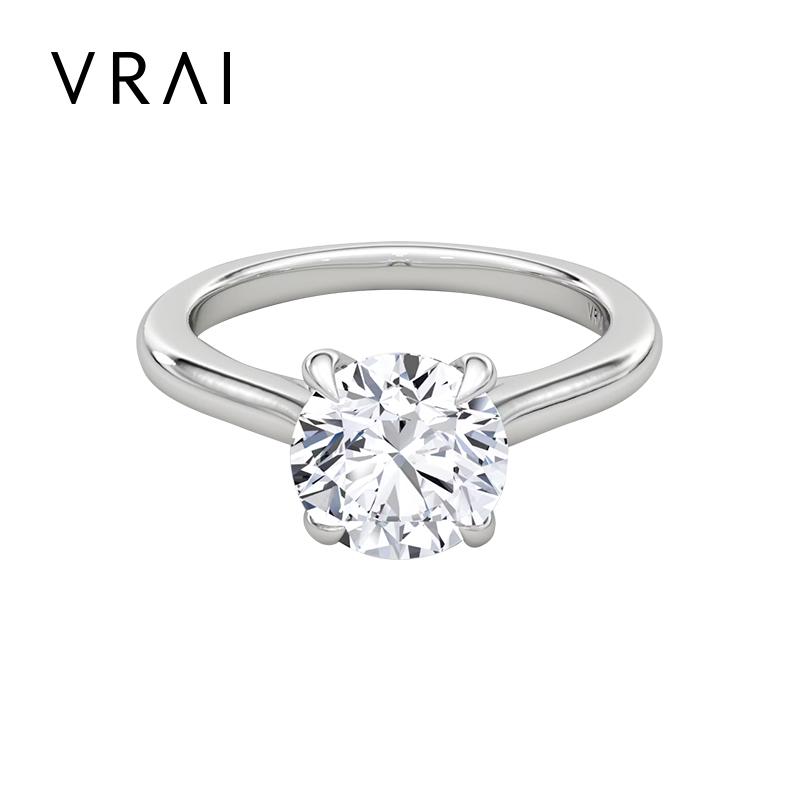 芮爱婚戒Trellis教堂圆钻婚戒