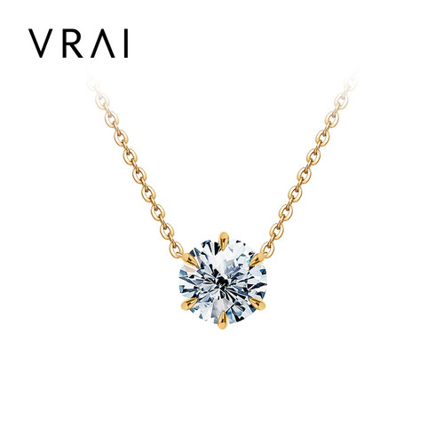 合成vrai极简六爪定制1克拉钻石