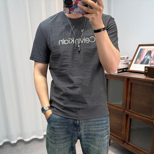 夏季棉麻短袖T恤男士上衣透气