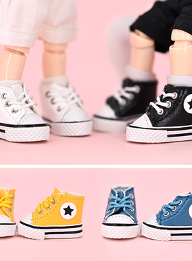 ob11娃鞋 阿巳2高帮板鞋 运动鞋 gsc素体12分BJD P9 p10 休闲鞋子