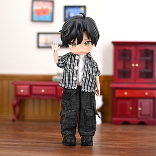 ob11娃衣 休闲衬衫 短袖 阿巳2衣服 p9 p10 UFDOLL 12分bjd上衣