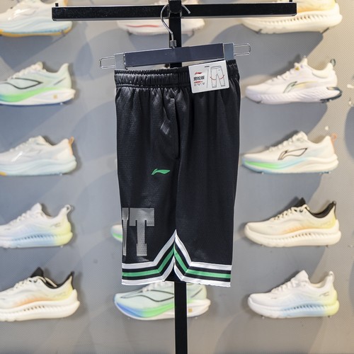 李宁儿童速干凉爽运动短裤