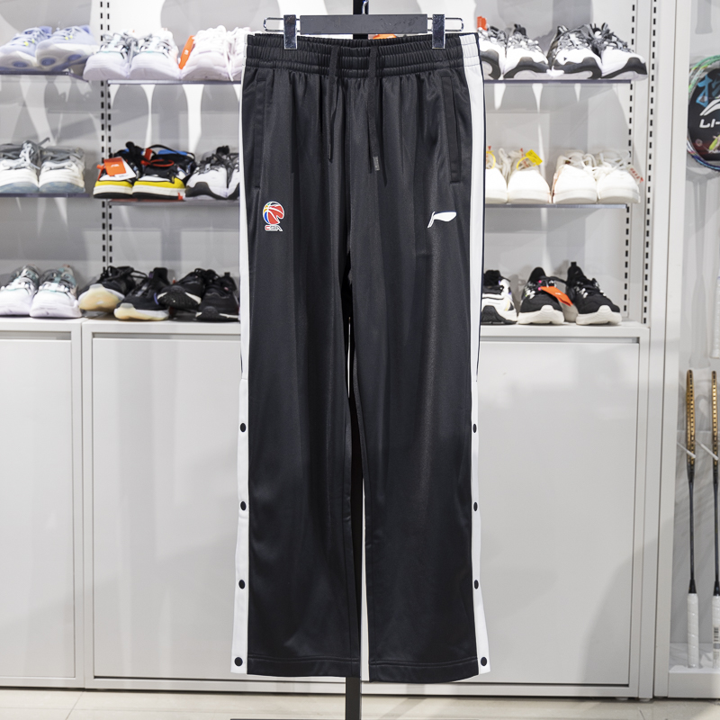 李宁直筒男子加绒保暖卫裤