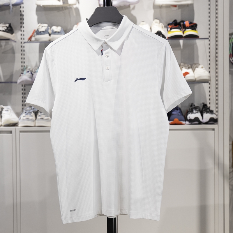 李宁短袖POLO衫速干凉爽透气