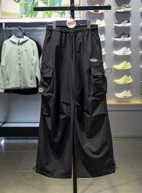 正品李宁2025冬季新款 x LPL联名女子宽松伞兵裤休闲长裤AKXV328