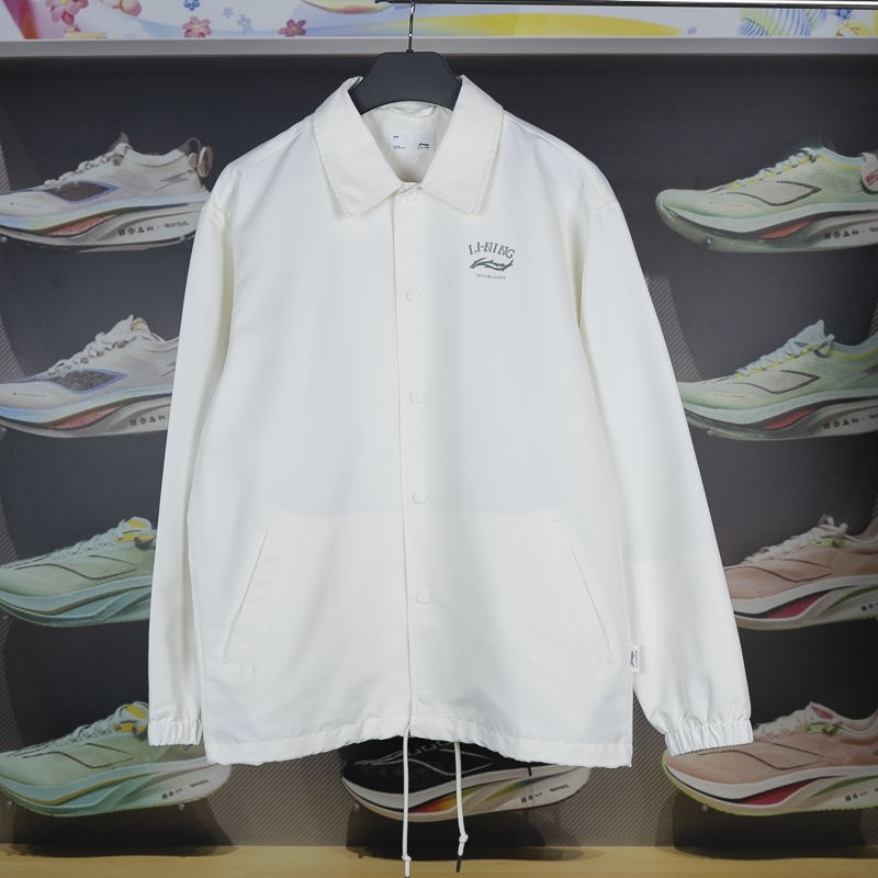 李宁运动休闲男子翻领外套