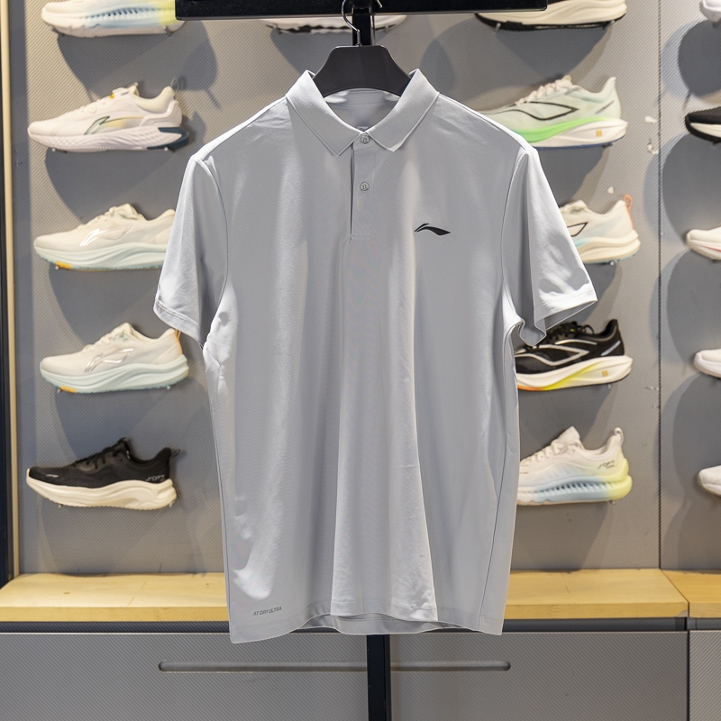 李宁短袖POLO衫排湿速干透气