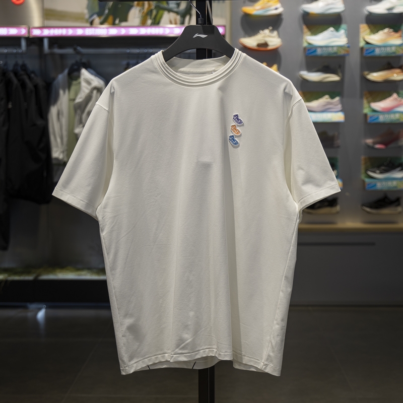 李宁短袖男子冰感舒适短袖T恤