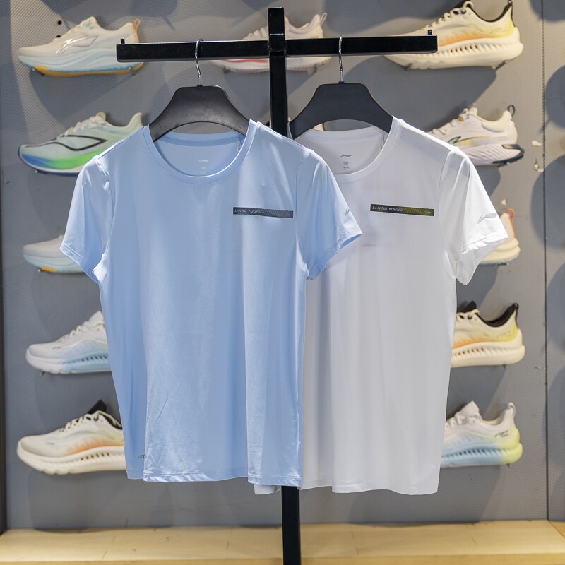 李宁短袖儿童冰感舒适短袖T恤