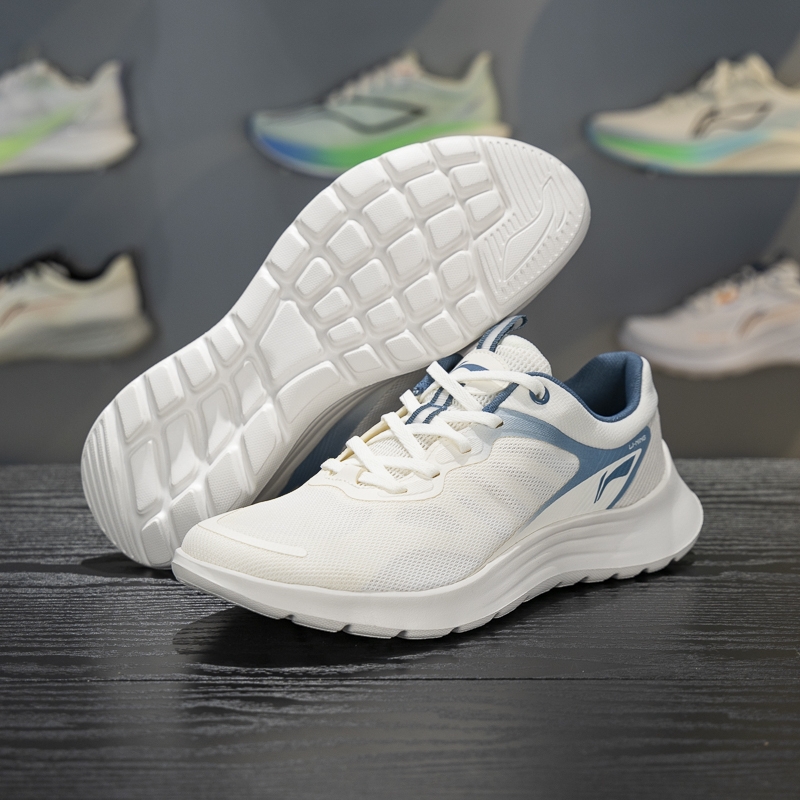 正品李宁男子休闲慢跑鞋2025新款时尚百搭减震防滑运动鞋ARSV071